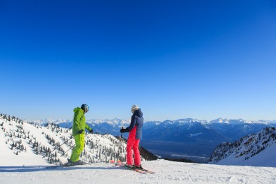 Skiing At Kicking Horse Mountain Resort
