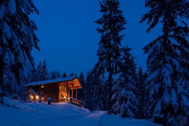 Bear Lodge In Winter