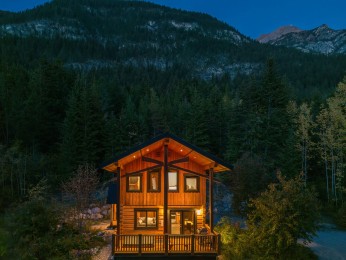 Bear Lodge At Night